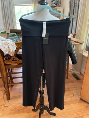 Fabletics fold over wide leg leggings